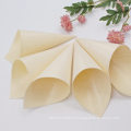 Biodegradable Tableware Wooden Rolling Tip Cone For Ice Cream